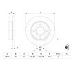 BOSCH Fren diski Dış Çap: 240mm, düz, Yağlanmış — 2000 Ford Ka (9)