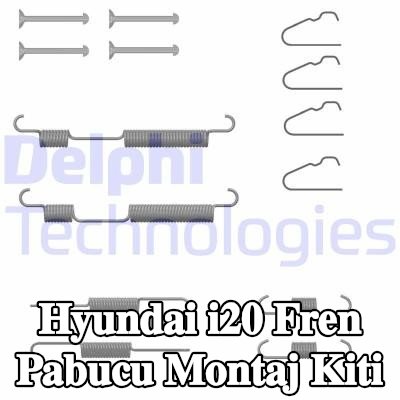 DELPHI Fren pabucu montaj kiti — Hyundai i20
