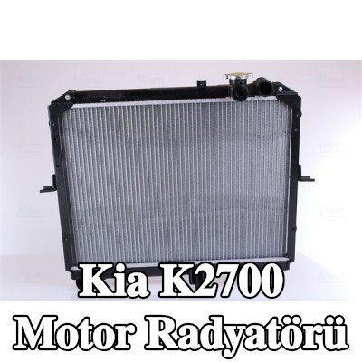 NISSENS Çerçeveli motor radyatörü, conta/sızdırmazlık elemanları ile — Kia K2700