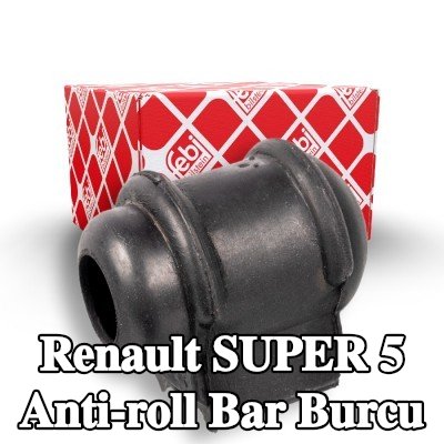 FEBI BILSTEIN Ön aks stabilizatör çubuğu burcu, dış, 23mm, Kauçuk — Renault Super 5