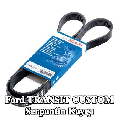BOSCH Serpantin kayışı 1352mm, Number of ribs: 6 — Ford Transit Custom