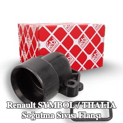 FEBI BILSTEIN Conta/sızdırmazlık elemanı ile birlikte soğutma suyu flanşı — Renault Symbol / Thalia