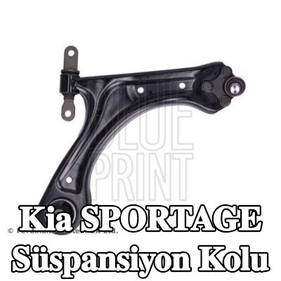 BLUE PRINT Süspansiyon kolu Ön Aks Sağ, Çelik Sac, bilyeli mafsal ile, tutuculu, lastik yastıklı — Kia Sportage