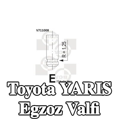 BGA Egzoz valfi — 2000 Toyota Yaris