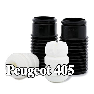 KYB طقم غطاء الغبار, طقم حماية ممتص الصدمات, المحور الأمامي — Peugeot 405