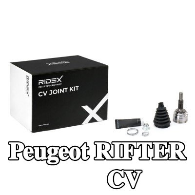 RIDEX طقم مفصل CV جانب العجلة, مع حلقة تثبيت الجانب الخلفي — Peugeot Rifter