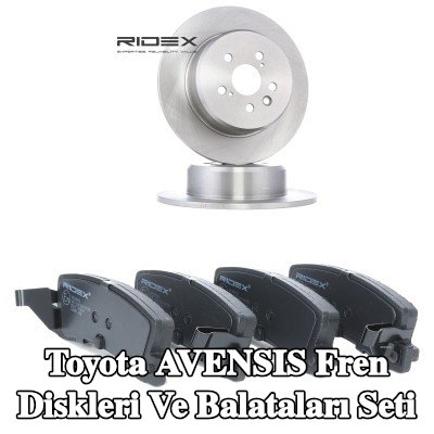 RIDEX Fren diskleri ve balataları seti Arka Aks, düz — 2000 Toyota Avensis
