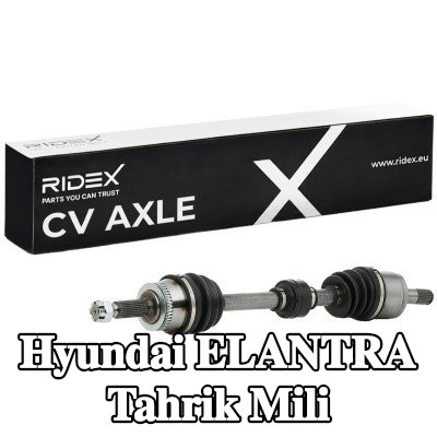 RIDEX Tahrik mili Ön Aks Sol, 655mm — 2000 Hyundai Elantra