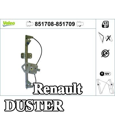 VALEO مُحرك نافذة أمامي أيسر, كهربائي, بدون محرك كهربائي — Renault Duster