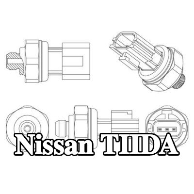MAHLE مفتاح ضغط تكييف الهواء مع حلقة مانعة للتسرب — Nissan Tiida