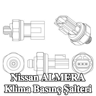 MAHLE Conta halkalı klima basınç şalteri — Nissan Almera