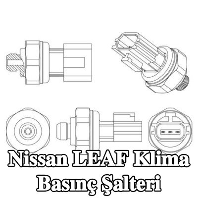 MAHLE Conta halkalı klima basınç şalteri — Nissan Leaf