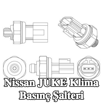 MAHLE Conta halkalı klima basınç şalteri — Nissan Juke