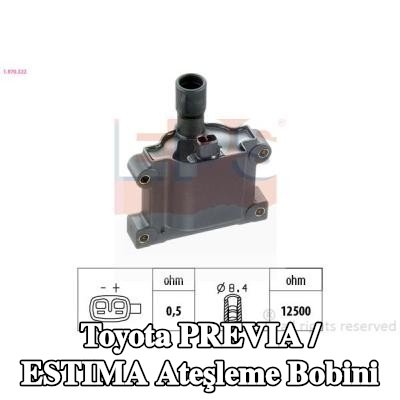 EPS Ateşleme bobini İtalya'da üretilmiştir - Orijinal Ekipman (OE) eşdeğeri — 1997 Toyota Previa / Estima