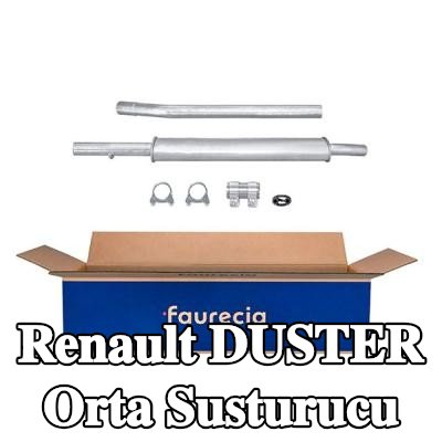 HELLA Montaj parçaları ile birlikte orta susturucu — Renault Duster