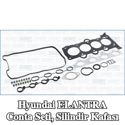 AJUSA Conta seti, silindir kapağı contalı silindir kapağı, valf gövdesi contalı, MULTILAYER STEEL — 2012 Hyundai Elantra