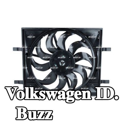 NRF مروحة, المبرد 460mm, مع غطاء مروحة المبرد — Volkswagen ID. Buzz