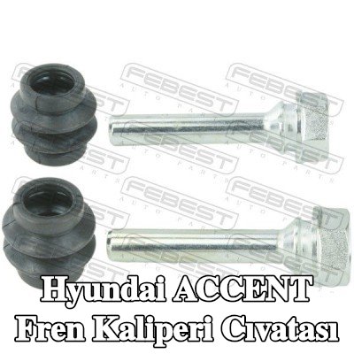 FEBEST Fren kaliperi cıvatası Arka Aks — 2002 Hyundai Accent