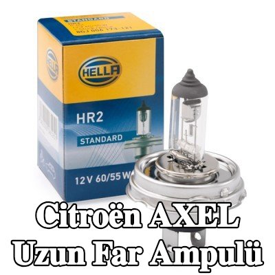 HELLA Uzun far ampulü R2 (Bilux), 60/55W, 12V — Citroën Axel