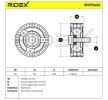 RIDEX Gergi kasnağı Dış Çap: 60mm — 2012 Land Rover Range Rover Evoque (5)
