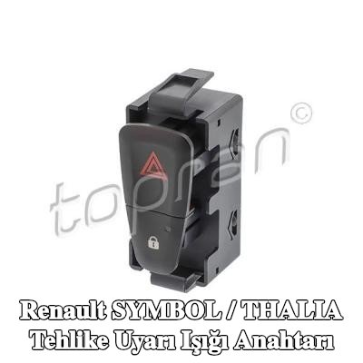 TOPRAN Tehlike uyarı ışığı anahtarı — Renault Symbol / Thalia