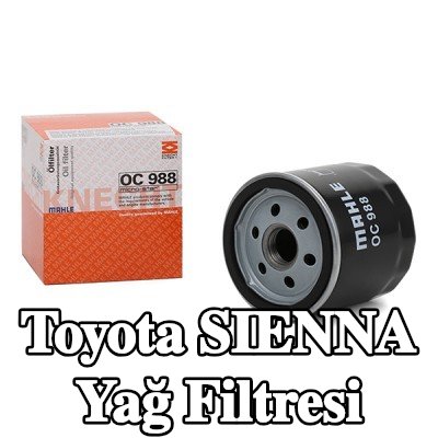 MAHLE Tek çek valflı yağ filtresi — 2000 Toyota Sienna