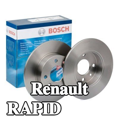 BOSCH القطر الخارجي لقرص المكابح: 237, 8mm, صلب, مشحم, مع مسامير/براغي — Renault Rapid