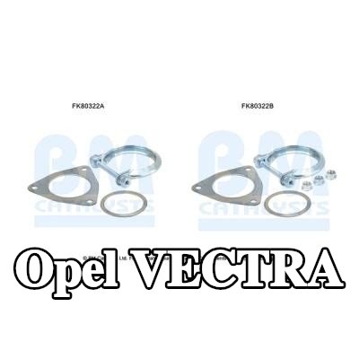 BM CATALYSTS مجموعة تركيب المحول الحفاز — Opel Vectra