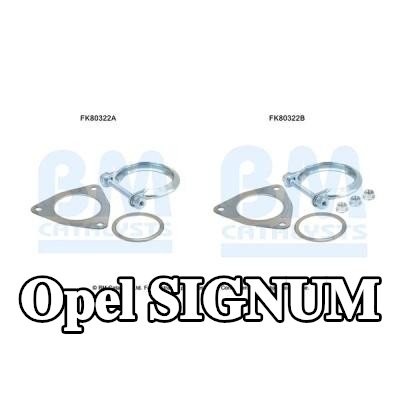BM CATALYSTS مجموعة تركيب المحول الحفاز — Opel Signum