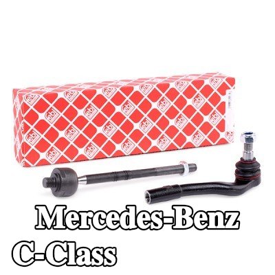 FEBI BILSTEIN مجموعة قضيب التوجيه OE Turbo جديدة, المحور الأمامي الأيمن, مع صامولة قفل — 2002 Mercedes-Benz C-Class