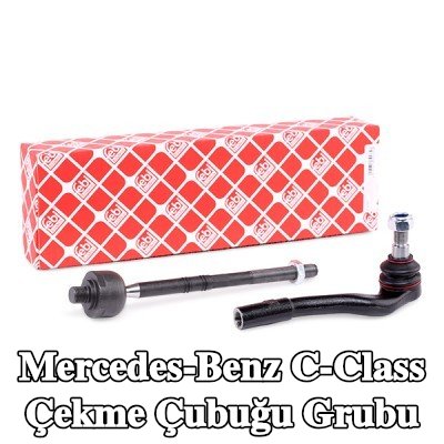 FEBI BILSTEIN Rot kolu grubu OE Turbo YENİ, Ön Aks Sağ, kilit somunu ile — 2002 Mercedes-Benz C-Class