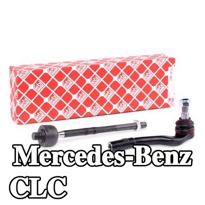 FEBI BILSTEIN مجموعة قضيب التوجيه OE Turbo جديدة, المحور الأمامي الأيمن, مع صامولة قفل — Mercedes-Benz Clc