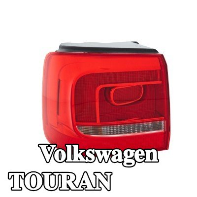 HELLA المصباح الخلفي الأيسر, أبيض/أحمر, مع حامل لمبة, مع لمبات — 2012 Volkswagen Touran
