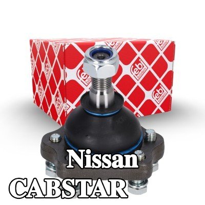 FEBI BILSTEIN وصلة كروية OE Turbo جديدة, المحور الأمامي الأيسر, المحور الأمامي الأيمن, علوي, مع مواد تثبيت/تركيب — Nissan Cabstar
