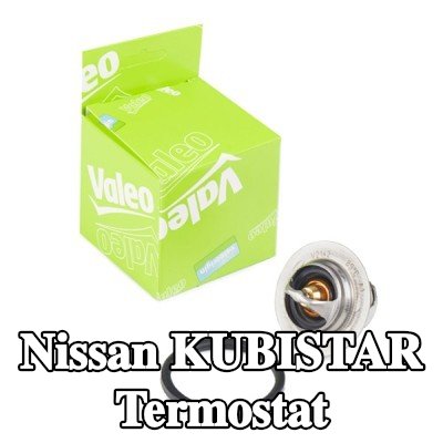 VALEO Termostat 89°C, conta/sızdırmazlık elemanları ile — Nissan Kubistar