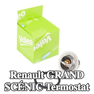 VALEO Termostat 89°C, conta/sızdırmazlık elemanları ile — 2004 Renault Grand Scénic