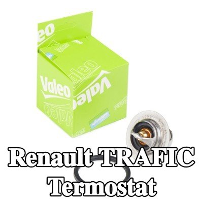 VALEO Termostat 89°C, conta/sızdırmazlık elemanları ile — Renault Trafic