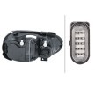 HELLA Far Sol, H1, H3, H7, H7/H1/H3, PY21W, W5W, ampuller olmadan, far seviyeleme motoru olmadan, Gösterge Rengi: şeffaf — 2000 Volkswagen Golf (4)