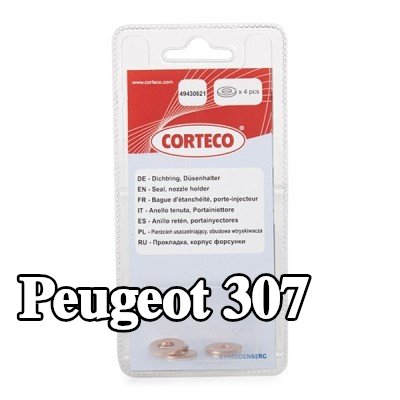 CORTECO حلقة مانعة للتسرب، حامل الفوهة — Peugeot 307