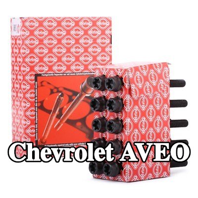 ELRING مجموعة البراغي, رأس الأسطوانة M10x1, 25x119 — Chevrolet Aveo