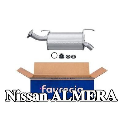 HELLA كاتم الصوت الخلفي الخلفي, مع قطع التركيب — Nissan Almera