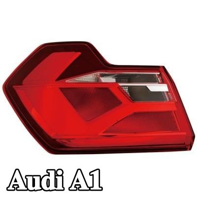 ABAKUS المصباح الخلفي الأيمن, بدون لمبة, بدون حامل لمبة — Audi A1
