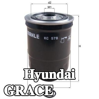 MAHLE مرشح الوقود — 1994 Hyundai Grace