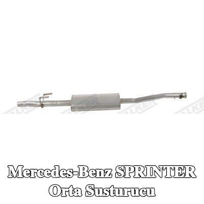 WALKER Orta susturucu 1900mm, montaj parçaları olmadan — Mercedes-Benz Sprinter