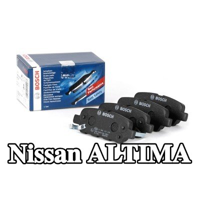 BOSCH مجموعة وسادات الفرامل 13, 7mm, مع دليل التركيب — Nissan Altima