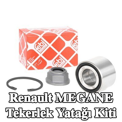 FEBI BILSTEIN Tekerlek yatağı kiti Arka Aks Sol, Arka Aks Sağ, somunlu, tutma halkası — 2000 Renault Megane