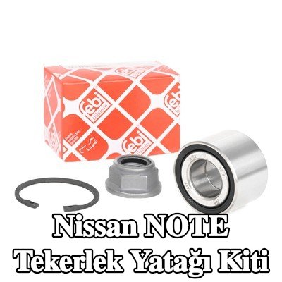 FEBI BILSTEIN Tekerlek yatağı kiti Arka Aks Sol, Arka Aks Sağ, somunlu, tutma halkası — 2012 Nissan Note