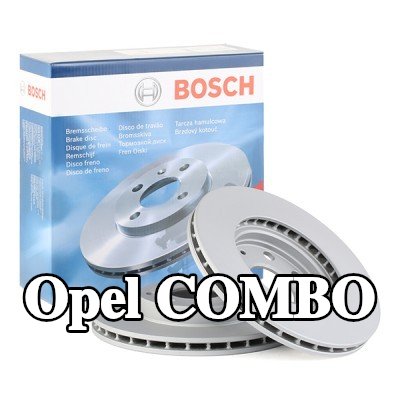 BOSCH القطر الخارجي لقرص المكابح: 236mm, مُهوى, مطلي, مع مسامير/براغي — 2000 Opel Combo