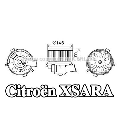 PRASCO محرك منفاخ التدفئة — Citroën Xsara
