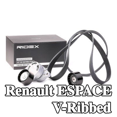 RIDEX مجموعة أحزمة V-Ribbed — 2004 Renault Espace